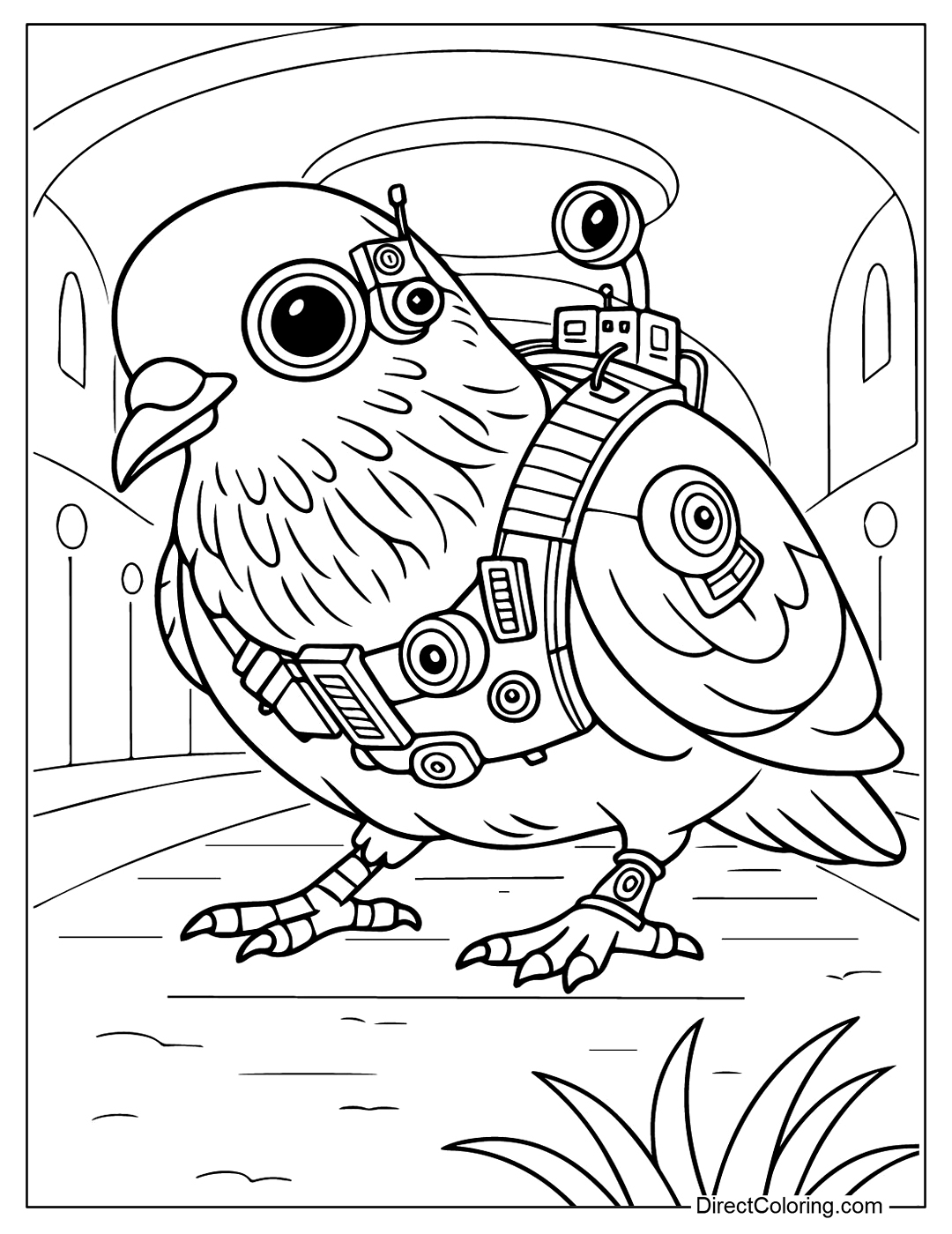 Spijuniro Golubiro Coloring Page Free